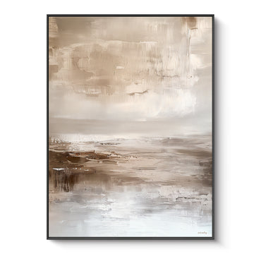 Abstract Framed Canvas Wall Art – Still Horizon