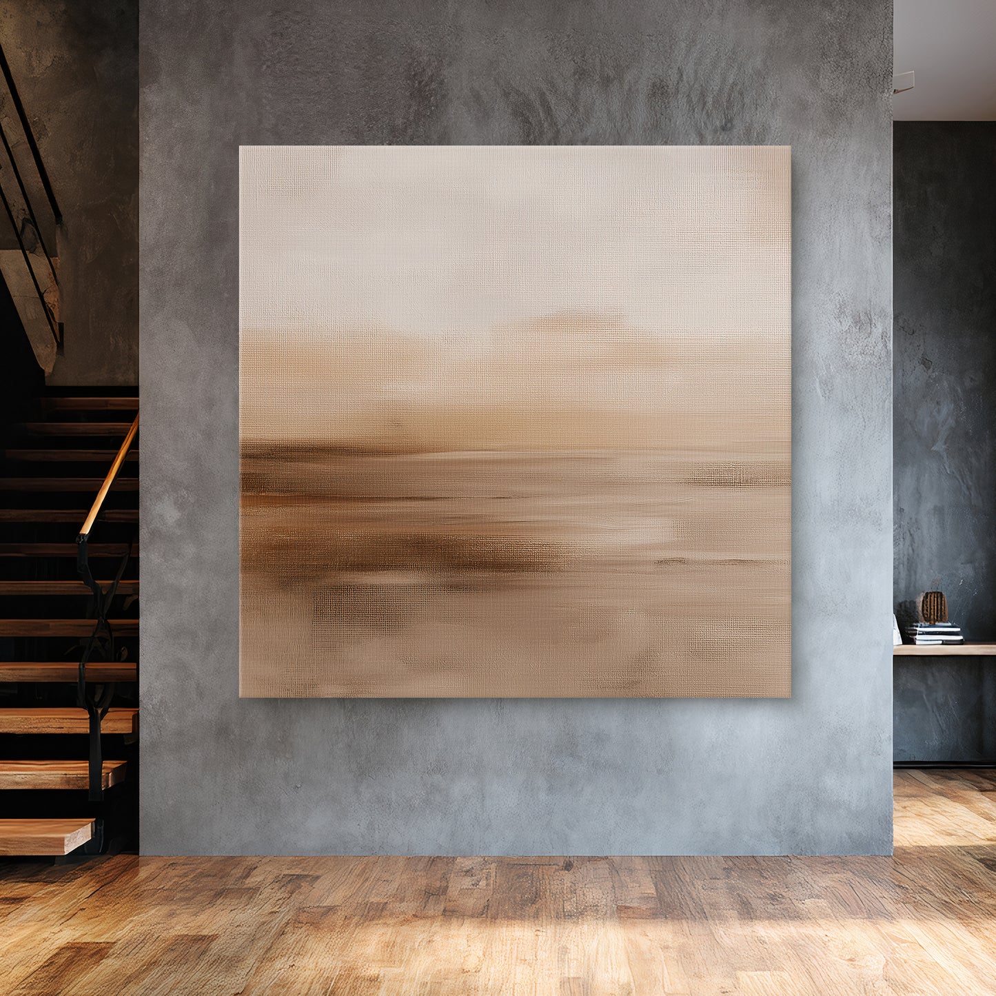 Abstract Rolled Canvas Wall Art – Desert Reverie