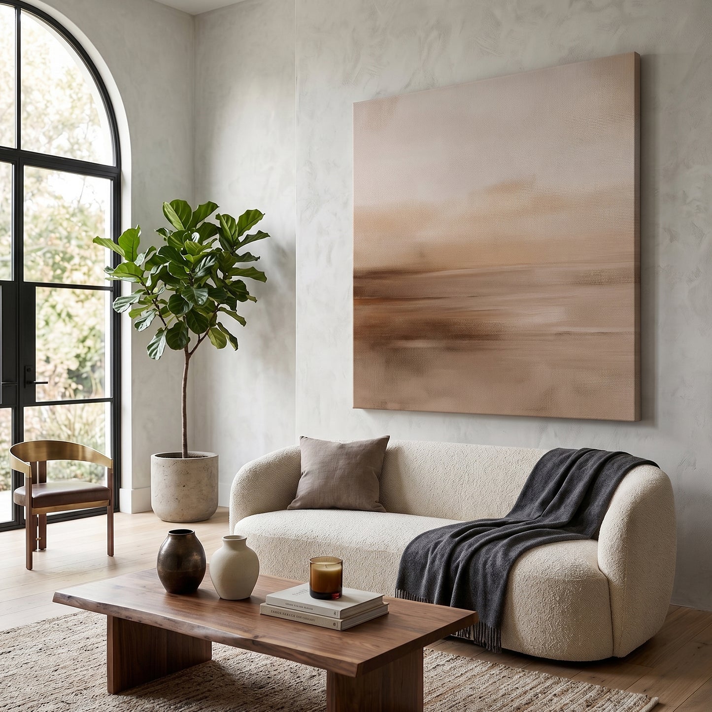 Abstract Rolled Canvas Wall Art – Desert Reverie