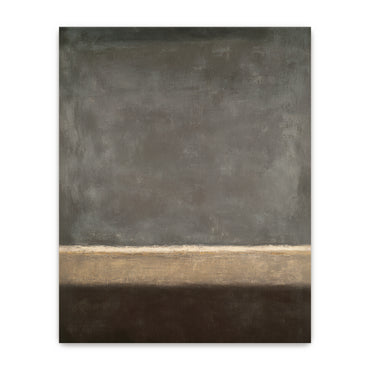Abstract Neutral Wall Art Set Of 2 Rolled Canvas Print – Quiet Horizon