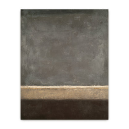 Abstract Neutral Wall Art Set Of 2 Rolled Canvas Print – Quiet Horizon