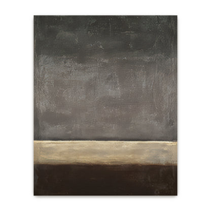 Abstract Neutral Wall Art Set Of 2 Rolled Canvas Print – Quiet Horizon