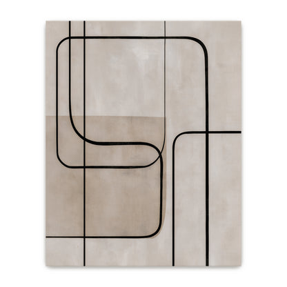 Abstract Rolled Canvas Wall Art Set of 2 – Continuous Line