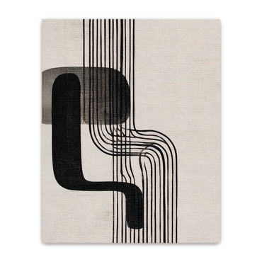 Abstract Stretched Canvas Wall Art Set of 2 – Parallel Motion