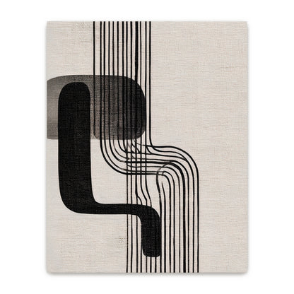 Abstract Rolled Canvas Wall Art Set of 2 – Parallel Motion