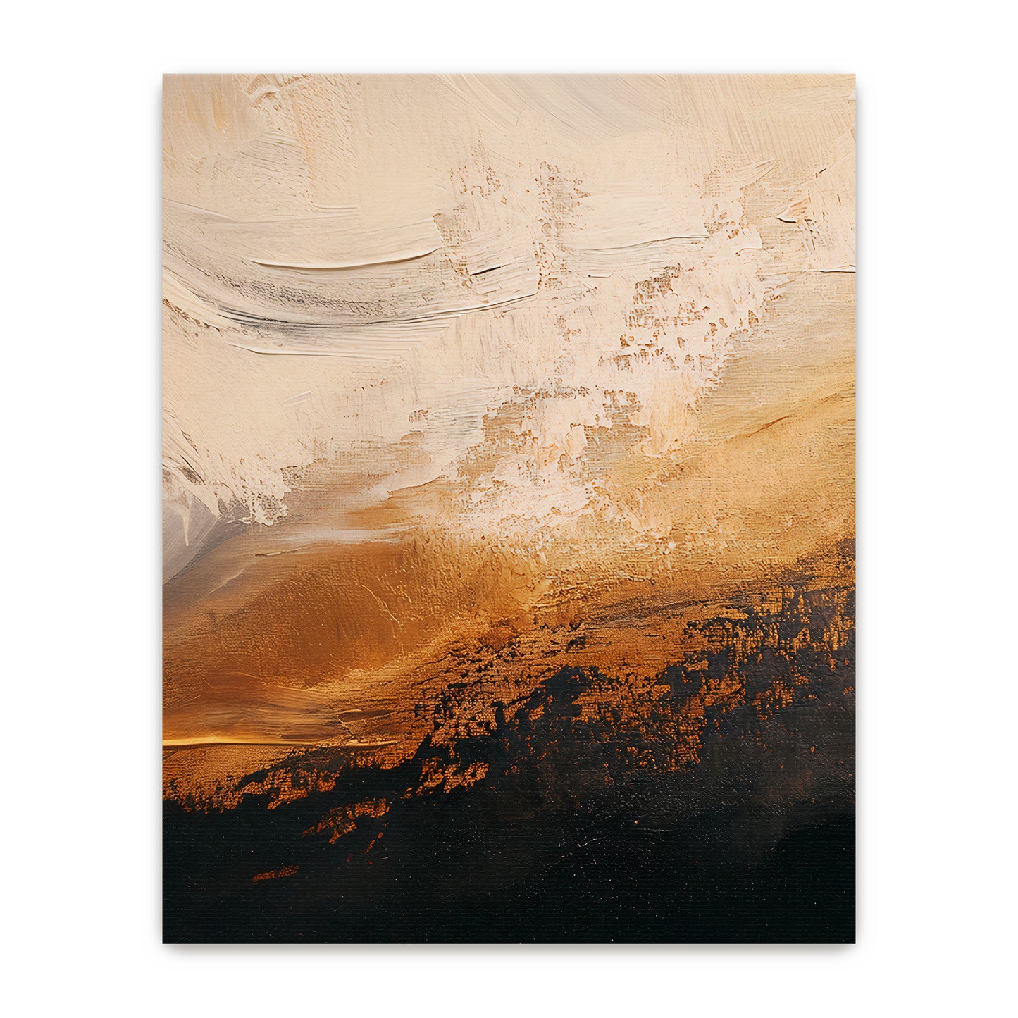 Abstract Stretched Canvas Wall Art Set of 2 – Molten Drift