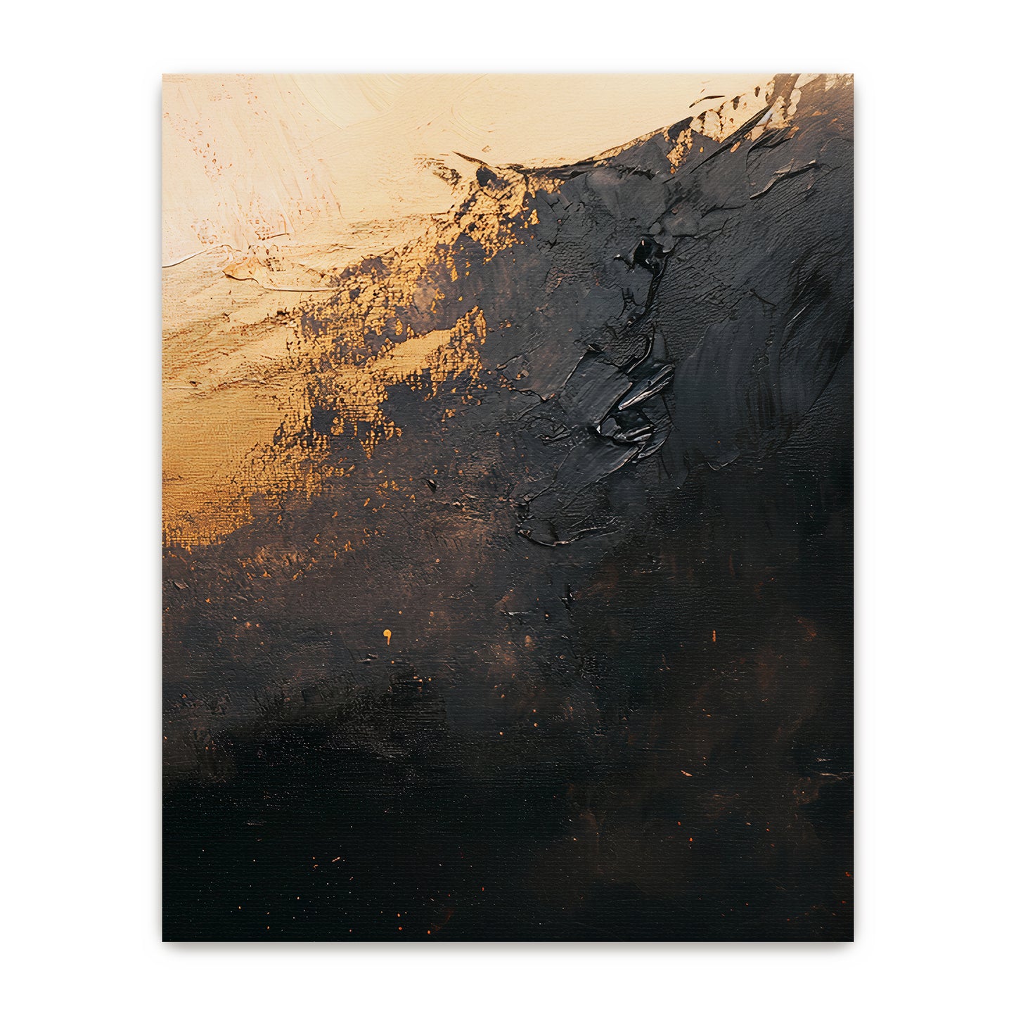 Abstract Stretched Canvas Wall Art Set of 2 – Molten Drift