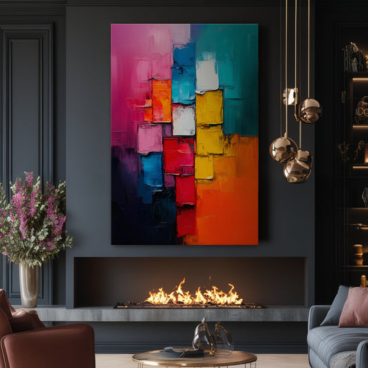 Digital Abstract Art Download – "Chromatic Pulse"