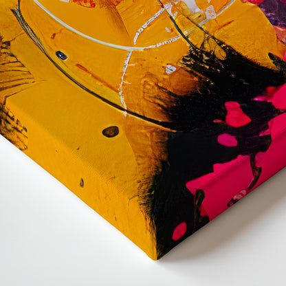Stretched Canvas Abstract Wall Art – “Color Riot”