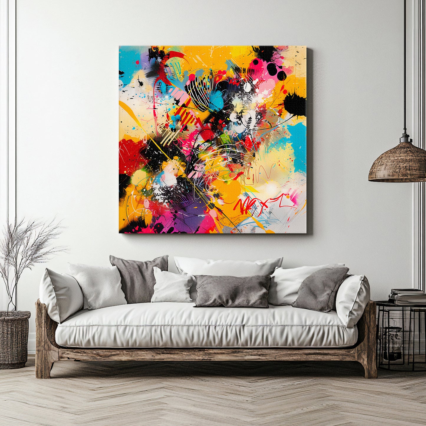 Digital Download Abstract Wall Art – “Color Riot”