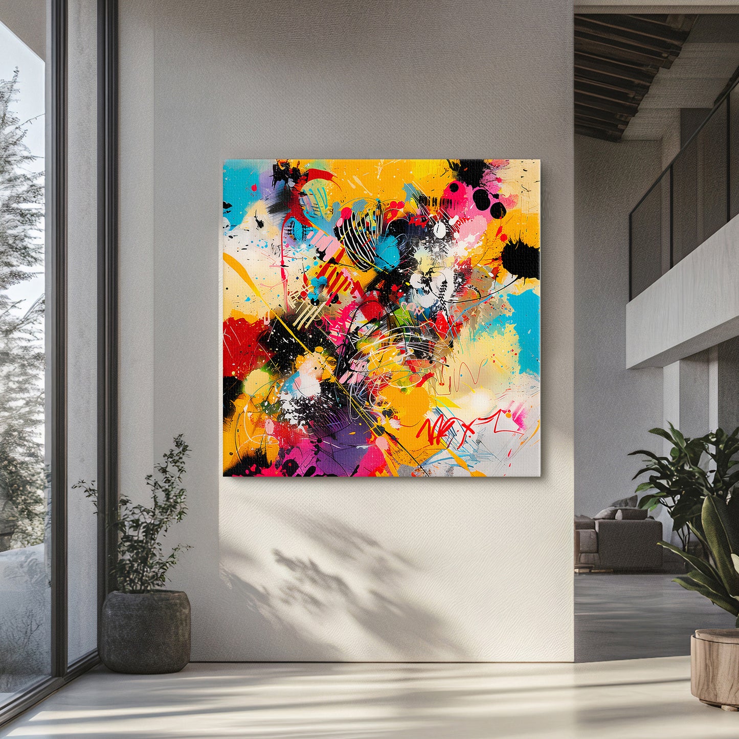 Digital Download Abstract Wall Art – “Color Riot”