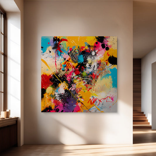 Digital Download Abstract Wall Art – “Color Riot”