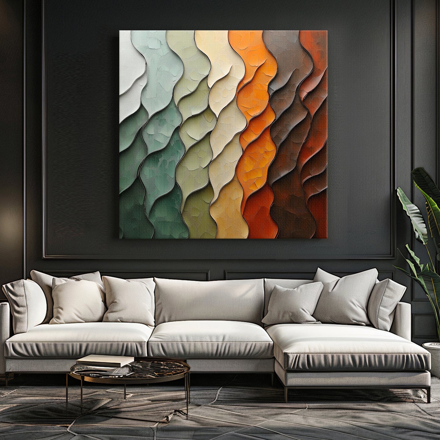 Digital Abstract Art Download - "Earthen Rhythm"