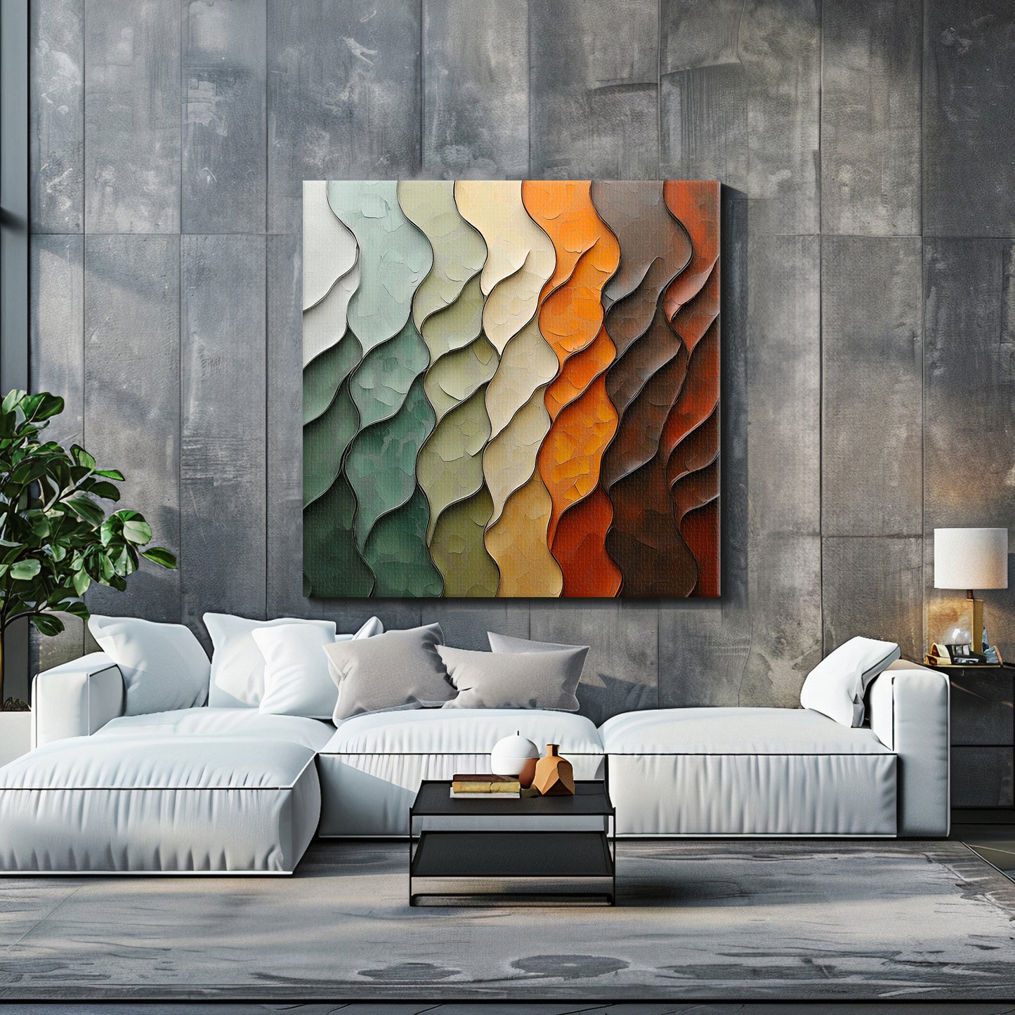 Digital Abstract Art Download - "Earthen Rhythm"