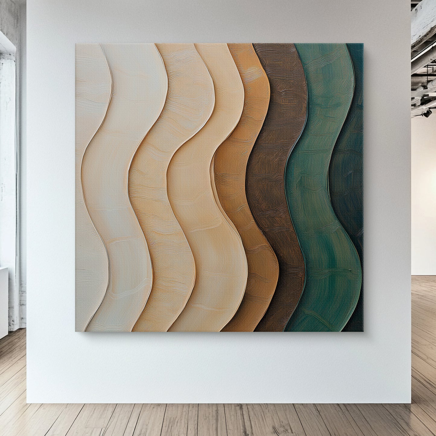 Stretched Canvas Wall Art – "Elemental Drift"