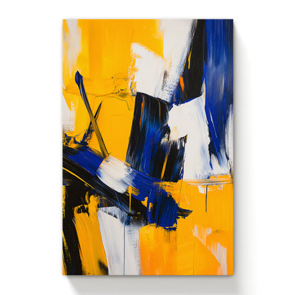 Stretched Canvas Wall Art – "Electric Dissonance" Abstract Print
