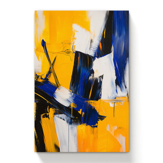Rolled Canvas Print – "Electric Dissonance" Abstract Wall Art