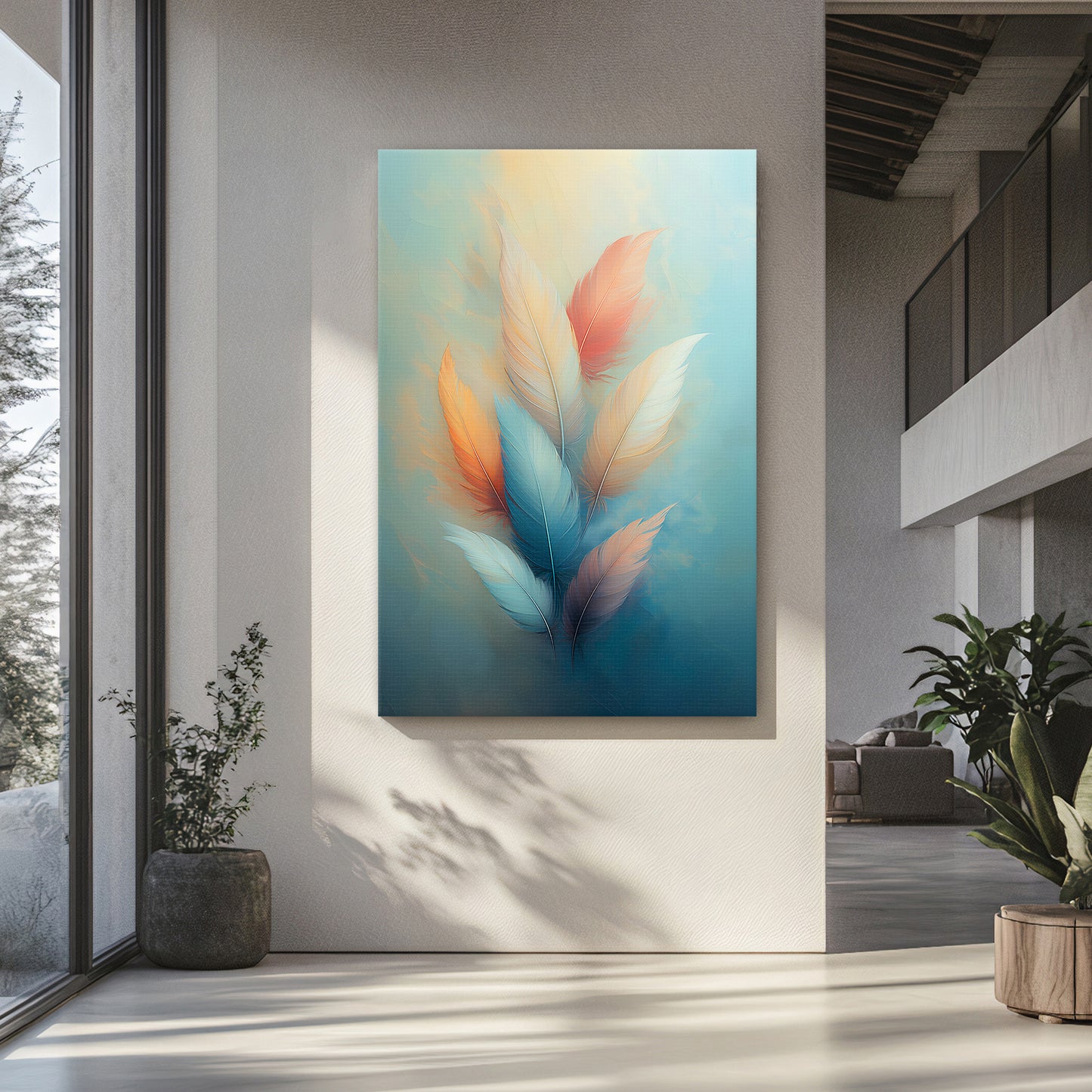 Stretched Canvas Wall Art – "Whispers of Light"