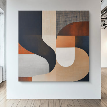 Modern Abstract Wall Art Rolled Canvas Print - "Temporal Shifts"