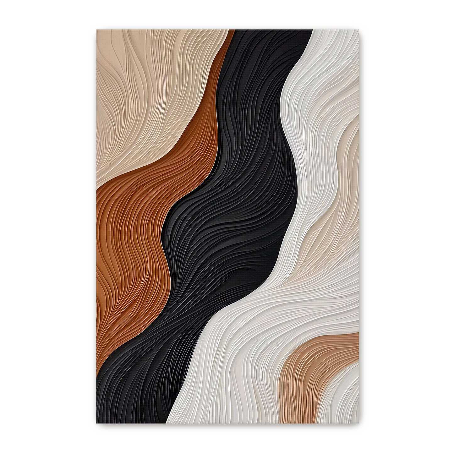 Abstract Wall Art Rolled Canvas - "Silent Harmonies"
