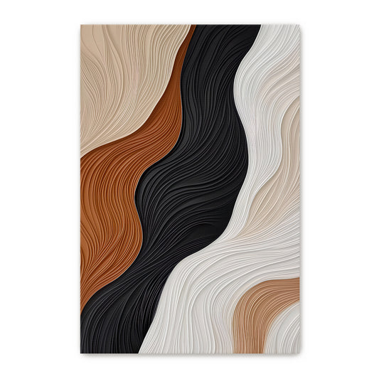 Abstract Wall Art Stretched Canvas - "Silent Harmonies"