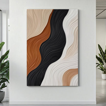 Abstract Wall Art Rolled Canvas - "Silent Harmonies"