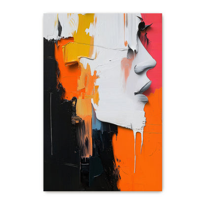 Abstract Wall Art Rolled Canvas Print - "Emergent Silhouette"