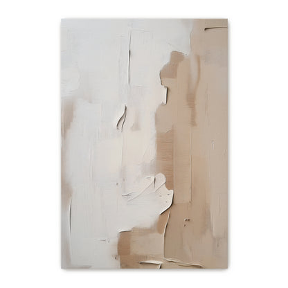 Minimalist Abstract Art Rolled Canvas Print - "Clay Silence"