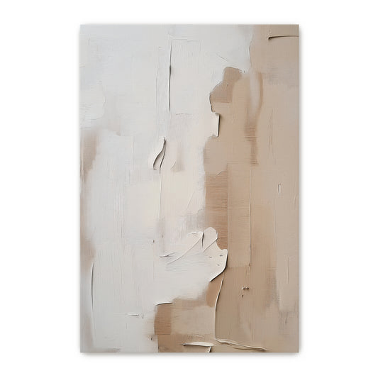 Abstract Wall Art Stretched Canvas Print - "Clay Silence"