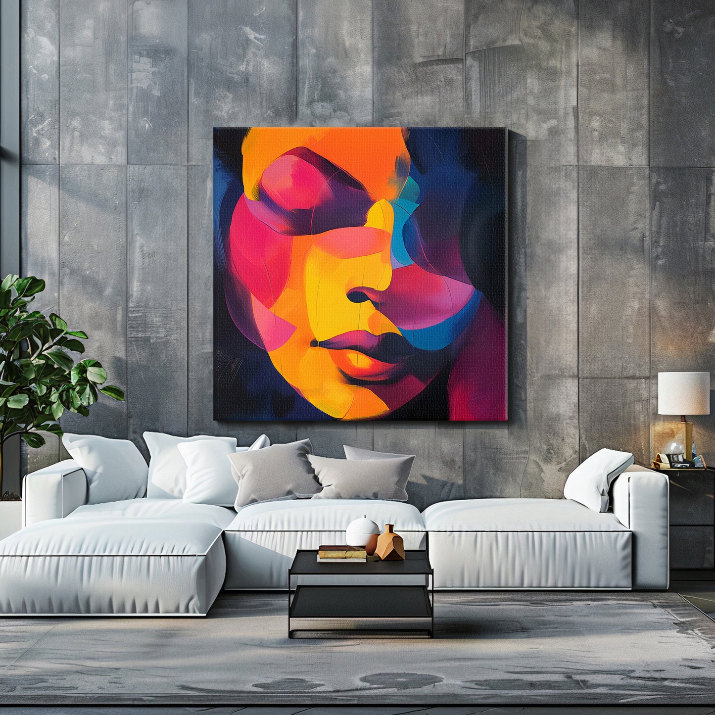 Abstract Portrait Art Digital Download - "Aurora Persona"