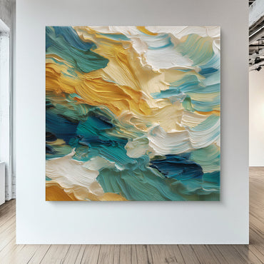 Abstract Wall Art Rolled Canvas - "Ocean Swell"