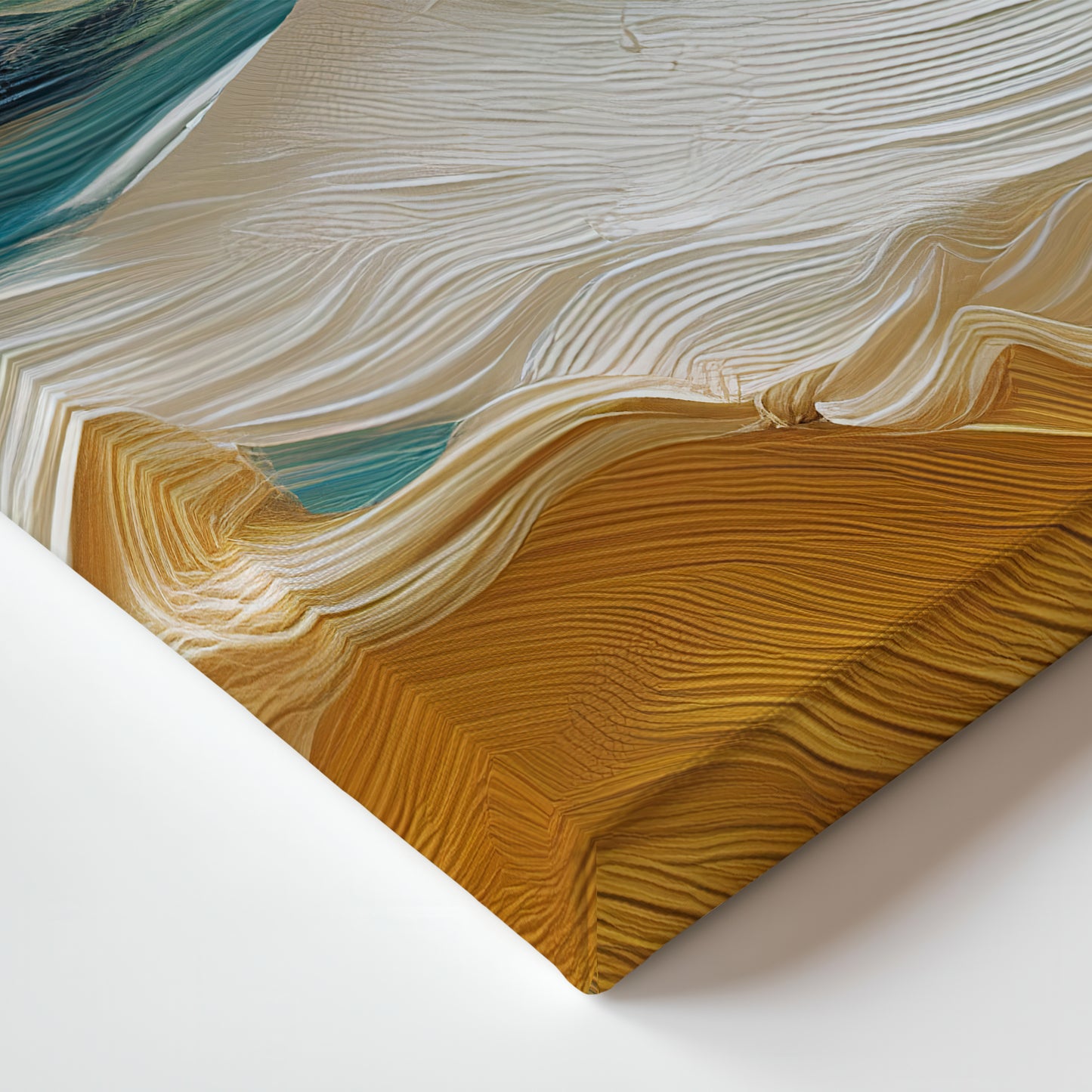 Abstract Wall Art Stretched Canvas Print - "Ocean Swell"