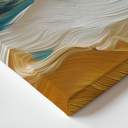 Abstract Wall Art Stretched Canvas Print - "Ocean Swell"