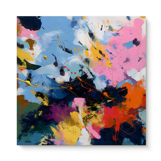 Abstract Wall Art  Stretched Canvas Print - "Midday Tempest"