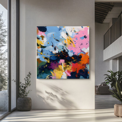 Abstract Wall Art  Stretched Canvas Print - "Midday Tempest"