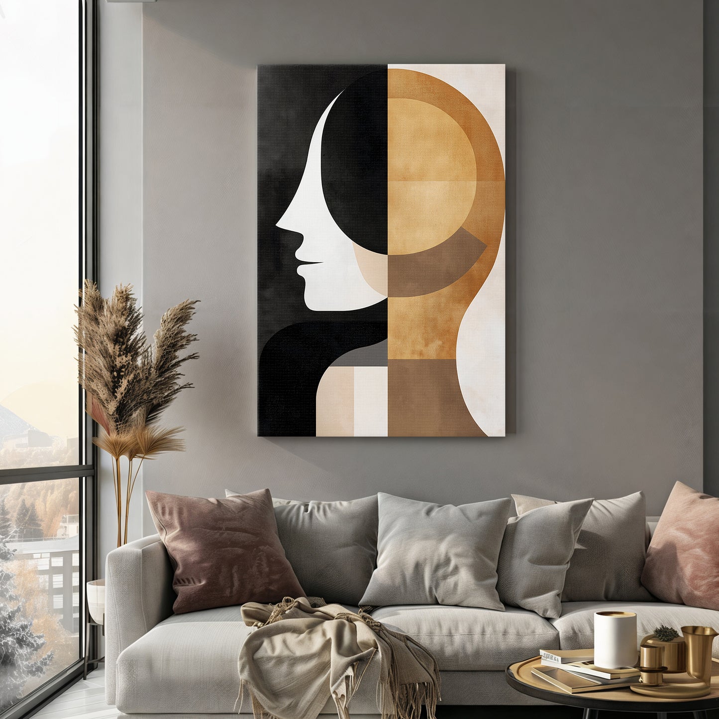 Modern Abstract Art Digital Download - "Symmetry of Self"