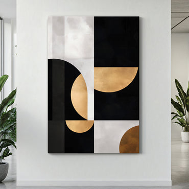 Abstract Wall Art Rolled Canvas - "Lunar Cadence"