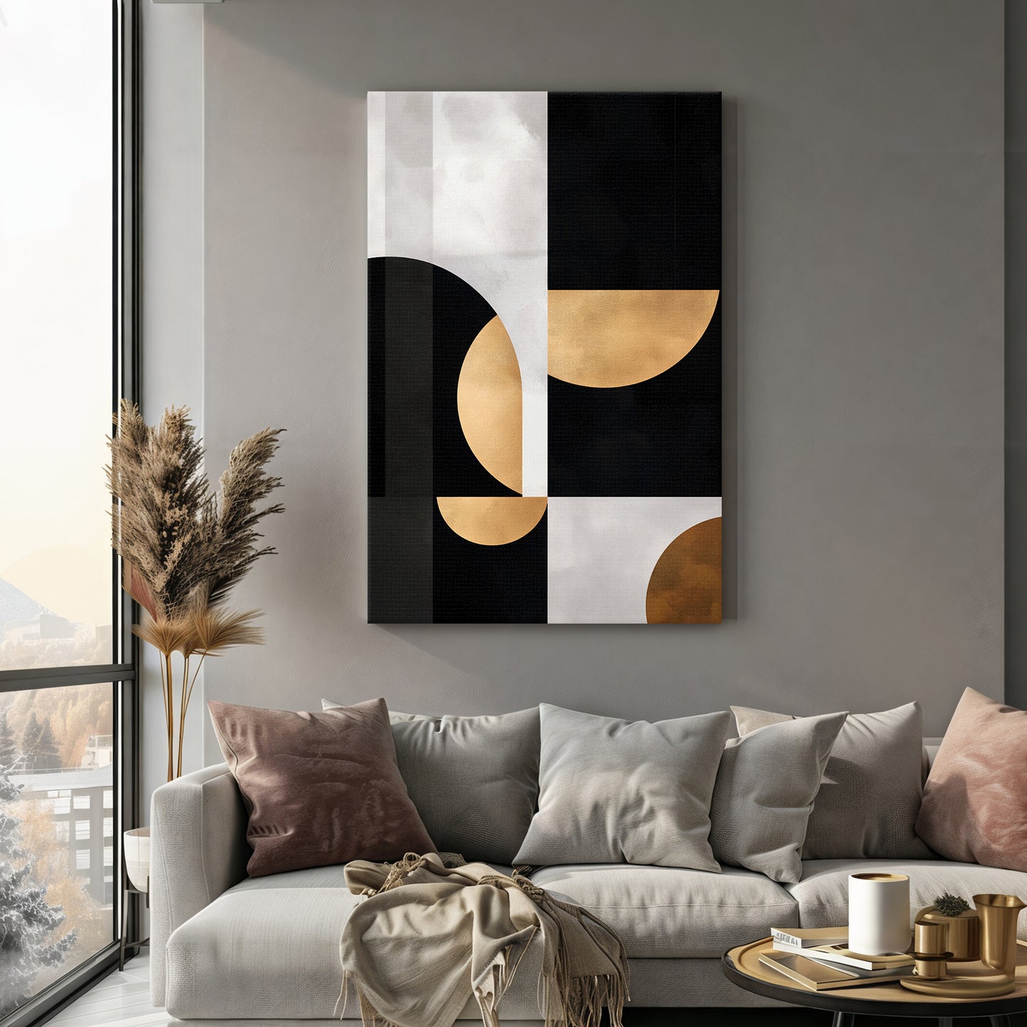 Modern Abstract Wall Art Digital Download - "Lunar Cadence"