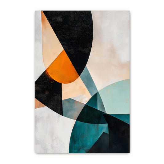 Modern Abstract Wall Art Rolled Canvas - "Shifting Planes"