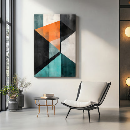 Geometric Modern Abstract Wall Art Digital Download - "Prism Divide"