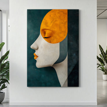 Abstract Wall Art Rolled Canvas - "Quiet Radiance"
