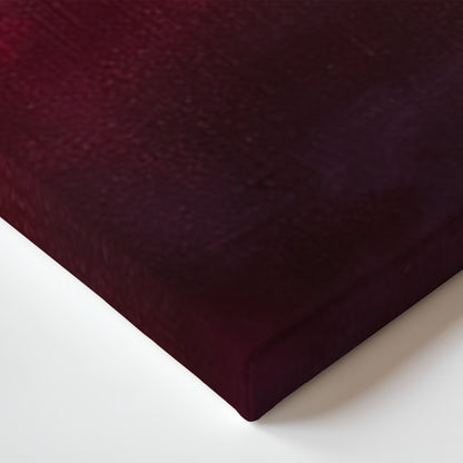 Abstract Minimalist Wall Art Stretched Canvas Print - "Crimson Veil"