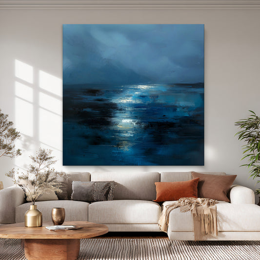 Abstract Wall Art Digital Download - "Midnight Tide"