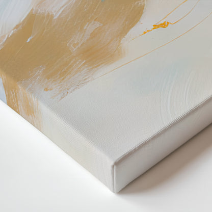 Abstract Wall Art Stretched Canvas Print - "Elemental Flow"
