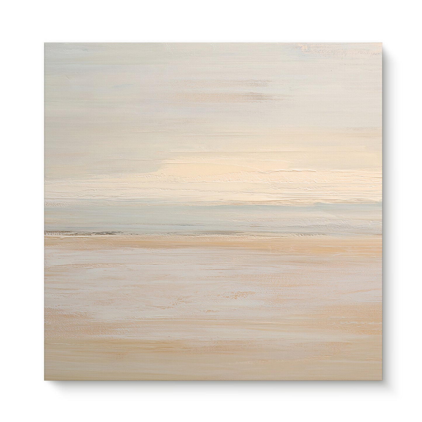 Abstract Minimalist Wall Art Rolled Canvas - "Silent Sands"