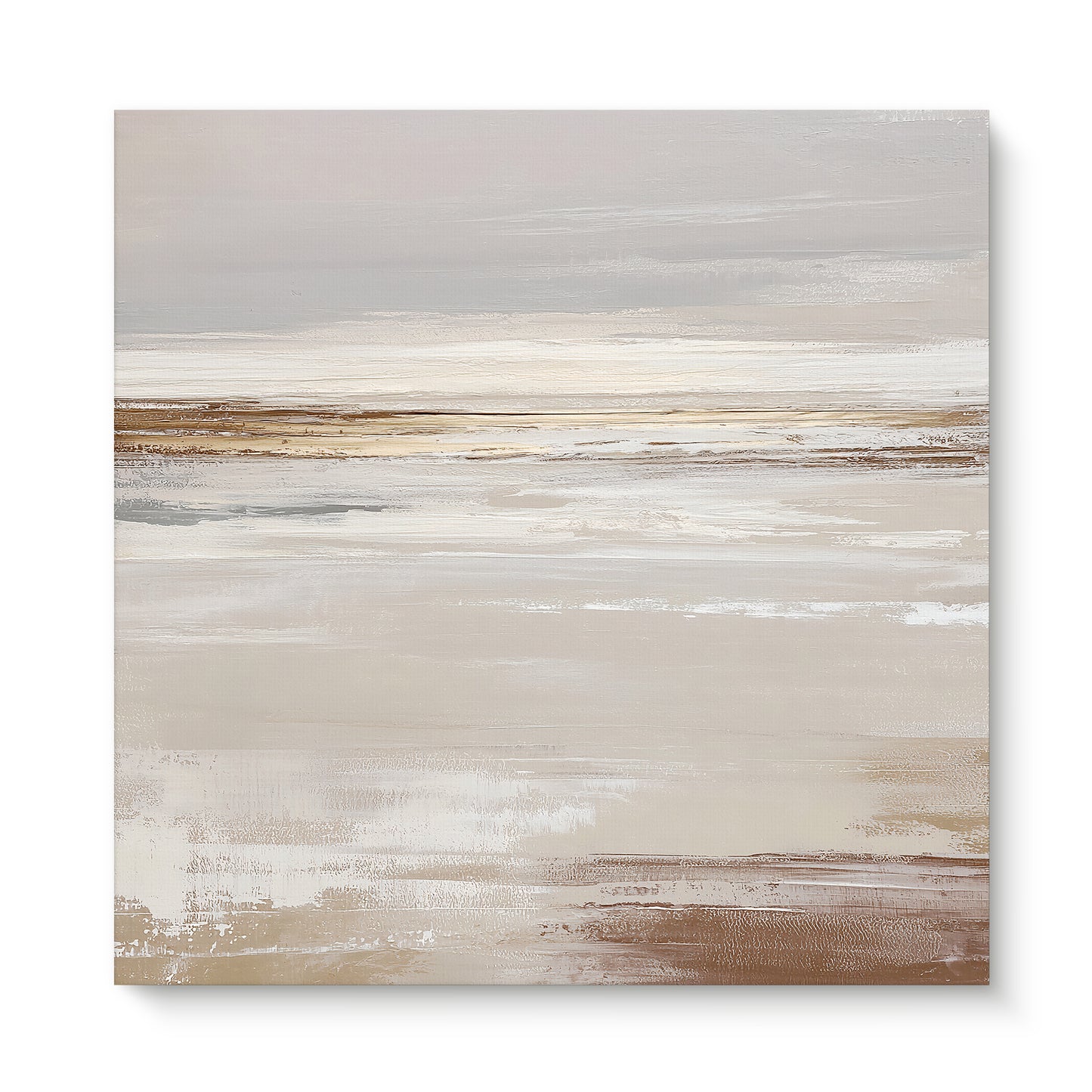 Abstract Minimalist Wall Art Rolled Canvas - "Desert Calm"