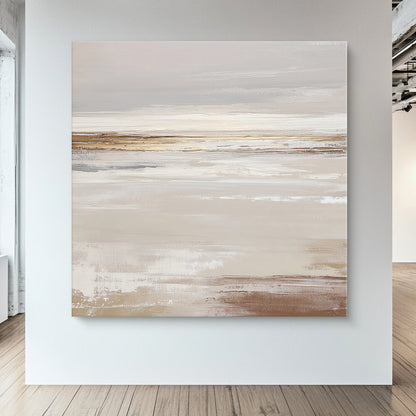 Abstract Minimalist Wall Art Rolled Canvas - "Desert Calm"