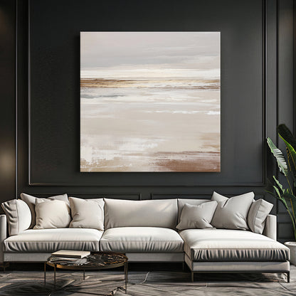 Abstract Minimalist Wall Art Rolled Canvas - "Desert Calm"