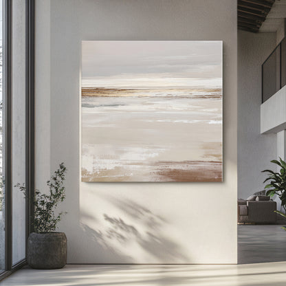 Abstract Minimalist Wall Art Rolled Canvas - "Desert Calm"