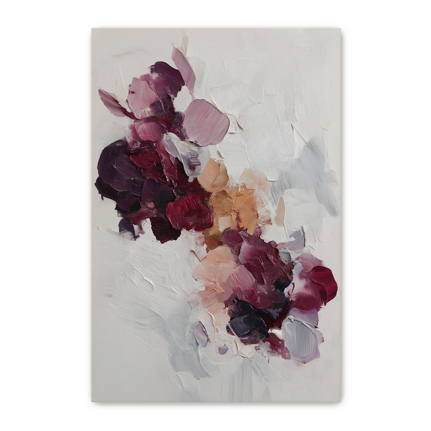 Abstract Floral Digital Download Wall Art - "Wild Bloom"